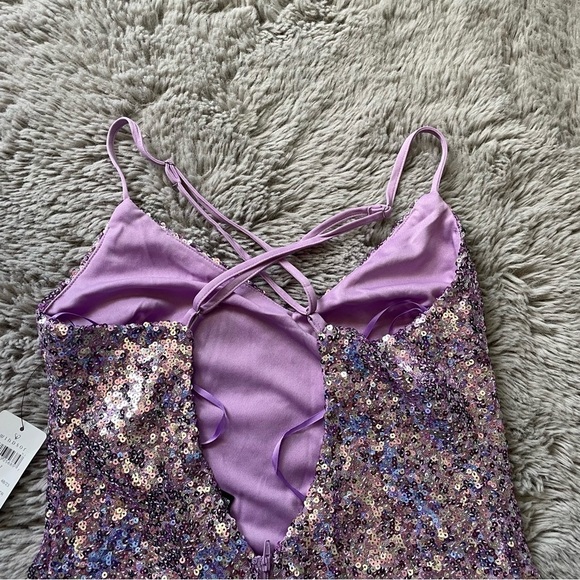 NWT purple sequence dress from Windsor - Picture 6 of 9